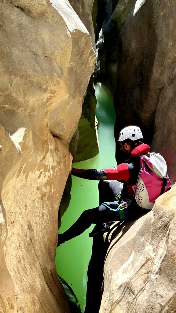 Canyoning in the Riouylan canyon