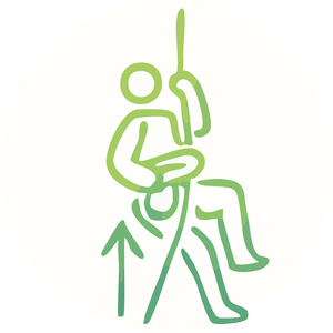 picture taken during a rappel