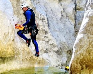 Canyoning in the Riouylan canyon